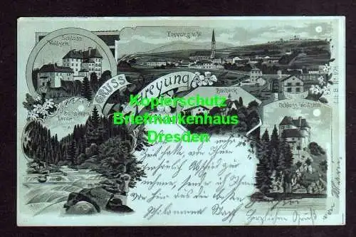 114921 AK Freyung 1904 Bucheck Schloss Wolfsstein Buchberger Leithe