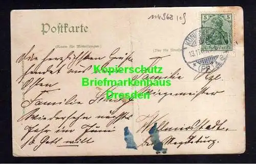 114968 AK Königsberg Opr. 1909 Gesekusplatz Schloss