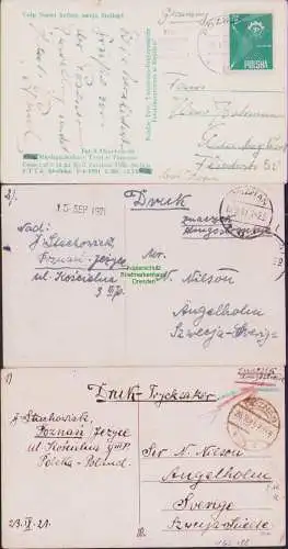 165188 3 AK POSEN Kgl. Ansiedlungskommission Paulikirche Residenzschloß 1922