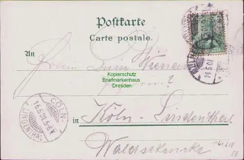 161218 AK Paffrath Bergisch Gladbach 1901 Gastwirthschaft Brennerei zum Grossen