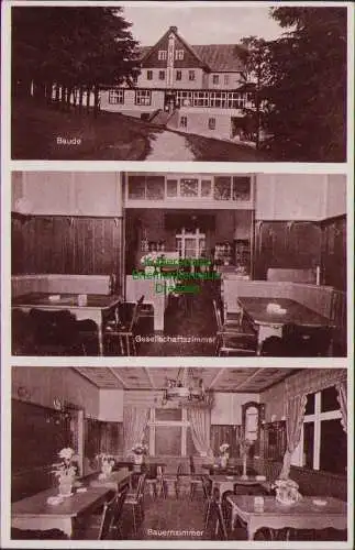 161245 AK Bismarckbaude Hohe Eule Falkenberg Kr. Neurode 1932 Bauernzimmer