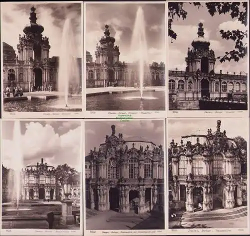 165033 9 AK Hahn Foto Fotokarte Dresden v.d. Zerstörung 1945 Zwinger Kronentor