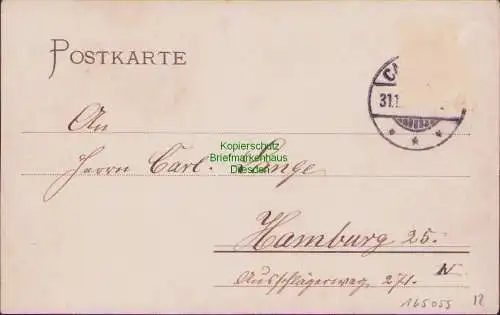 165055 AK Calvoerde Breitestrasse Tapeten Handlung W. Meyer Maler um 1900