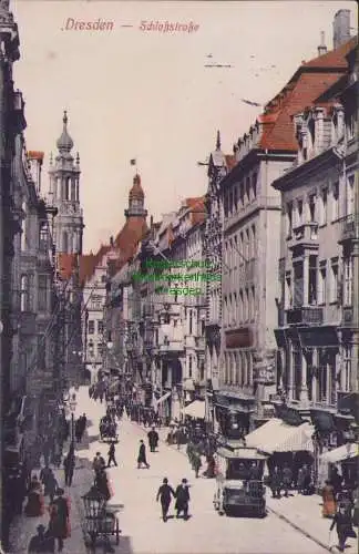 165013 AK Dresden Schloßstraße um 1910