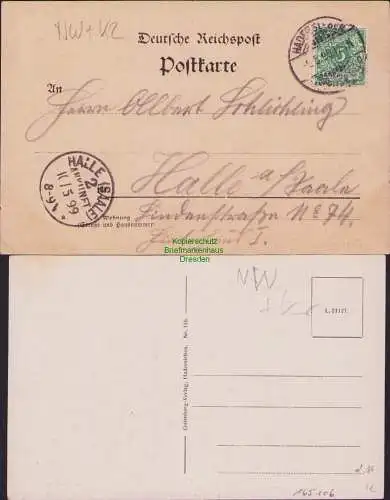 165106 2 AK Hadersleben Große Straße 1899 und um 1920