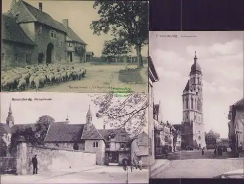 165086 3 AK Braunschweig Riddagshausen Andreaskirche um 1910