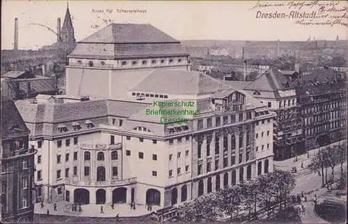 161220 AK Dresden Altstadt 1913 Neues Königl. Schauspielhaus Verlag Carl Döge