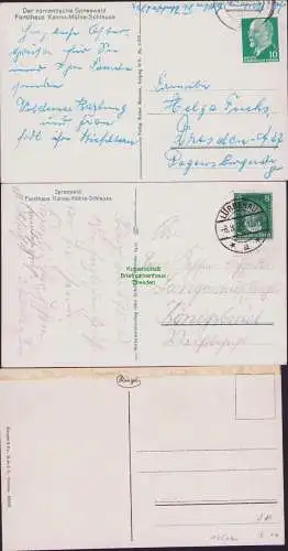 165041 3 AK Spreewald Partie bei der Kannomühle 1928 1962 Forsthaus