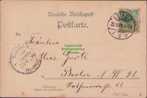 165136 AK Leipzig Rathaus 1899 MELLIN'S NAHRUNG wunderbar heilkräftig Für KINDER