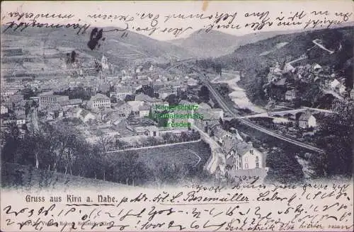 165115 AK Kirn an der Nahe 1905 Panorama