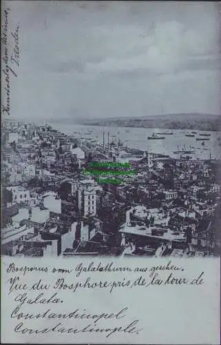 160839 AK Türkei Istanboul Constantinopel Yue du Bosphore pris de la tour de Ga