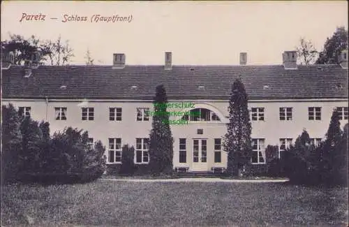 160841 AK Paretz Schloss Hauptfront um 1910  Ketzin Havel