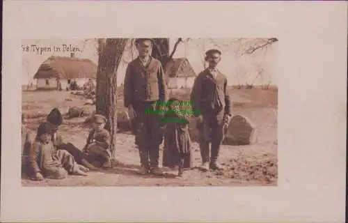 160868 AK 8.Typen in Polen Fotokarte um 1915