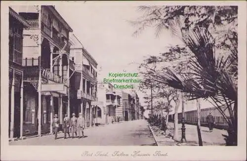 160936 AK Port Said Ägypten 1934 Sultan Hussein Street