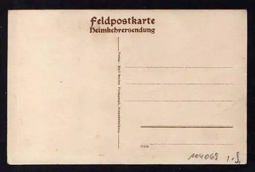 104069 AK Militär Weihnachten 1. Weltkrieg Brunsbüttelkoog Heimkehrersendung Fes