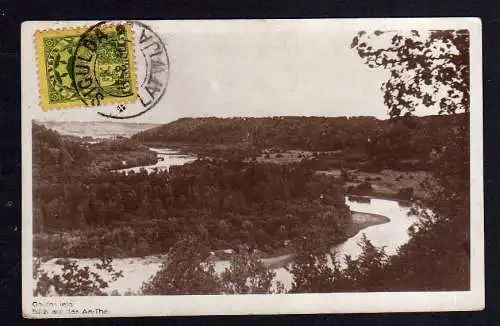 102924 Ansichtskarte Livländische Aa Gauja Lettland Fotokarte 1930 Sigulda Latwija