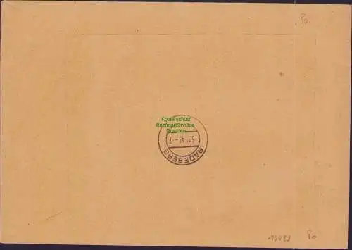 B-16493 Brief DR 9x 860 MeF Mehrfachfrankatur Hanau Radeberg 1943 Einschreiben