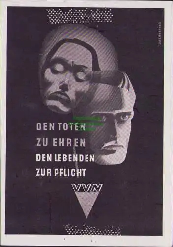 B-16404 SBZ Propaganda VVN Den Toten zu Ehren Den Lebenden zur Pflicht 1948