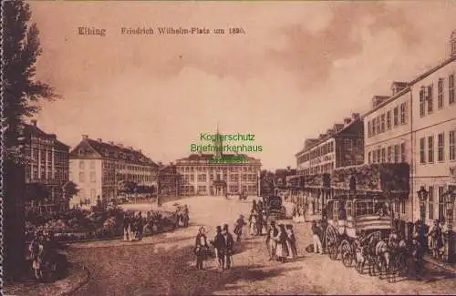 171953 AK Elbing Friedrich Wilhelm-Platz um 1890 (gedruckt um 1915)