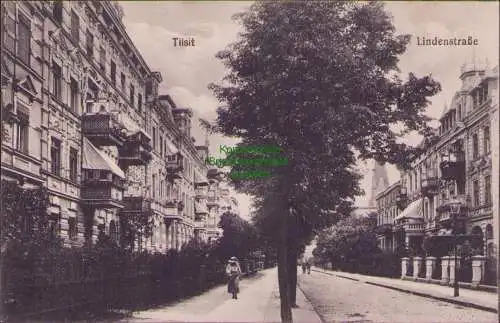 171935 AK Tilsit Ostpreußen Lindenstraße um 1910