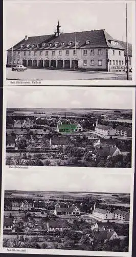 171918 3 AK Neu Büddenstedt Panorama  Rathaus um 1960