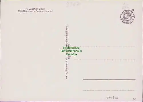 171916 AK Gruß aus Barnstorf H.-Joachim Opitz Gemischtwaren um 1960