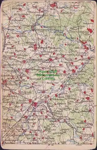 171885 Wona Landkarten AK 50-44- 1011 Marktredwitz Dörflas Bayern Arzberg Selb