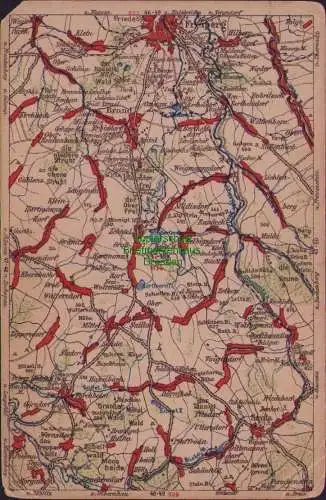 171878 Wona Landkarten AK 47-49 875 Freiberg Brand Erbisdorf Großwaltersdorf