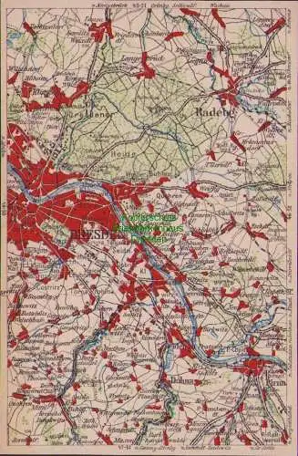 171865 Wona Landkarten AK 46-47 824 Dresden Radeberg Langebrück Heidenau Dohna P