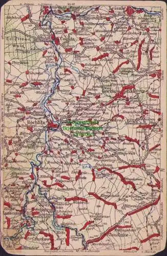 171861 Wona Landkarten AK 46-47 820 Rochlitz Leisnig Lunzenau