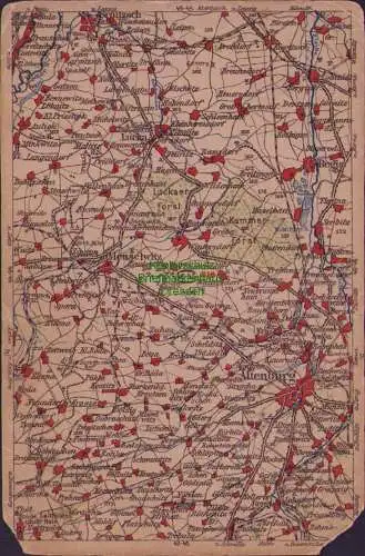 171859 Wona Landkarten AK 818 Altenburg Meuselwitz Groitzsch Regis