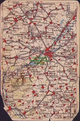 171858 Wona Landkarten AK 817 Hohenmölsen Zeitz Teuchern