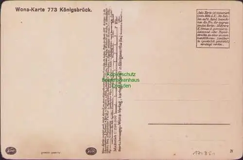 171851 Wona Landkarten AK 773 Ortrand Königsbrück Radeburg Schweppnitz Wachau