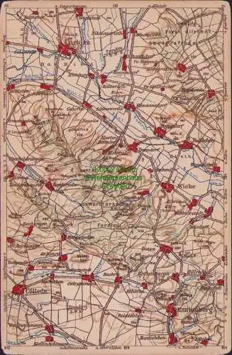 171845 Wona Landkarten AK 763 Artern Wiehe Cölleda Rastenberg