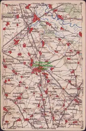 171844 Wona Landkarten AK 717 Delitzsch Bitterfeld Freiroda