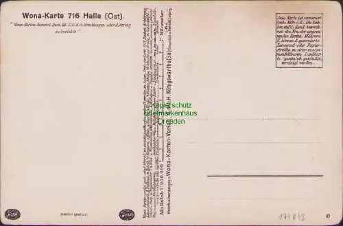 171843 Wona Landkarten AK 716 Brehna Zörbig Landsberg Halle
