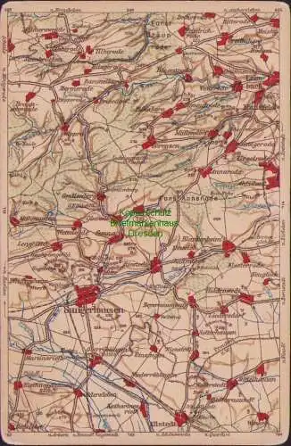 171840 Wona Landkarten AK 713 Sangerhausen Allstedt Möllendor Mansfeld Leimbach