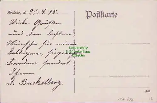 171826 AK Belicke Jerichow 1915 A. Buckelberg