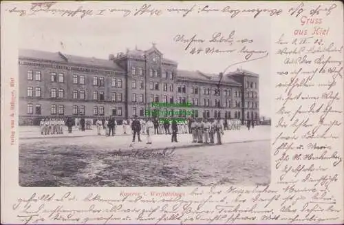 171778 AK Kiel Kaserne 1. Werftdivision 1902