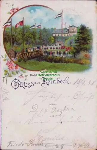 171766 AK Reinbeck 1898 Hotel Nancythal