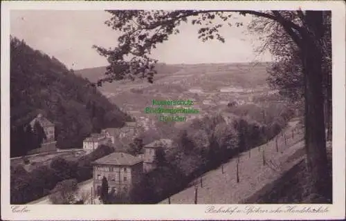 171746 AK Calw 1935 Bahnhof u. Spöhrerische Handelschule