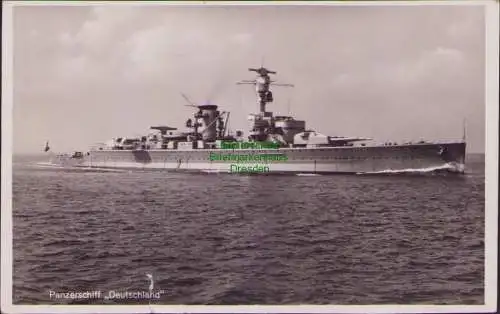 171718 AK Wilhelmshaven 1934 Panzerschiff Deutschland