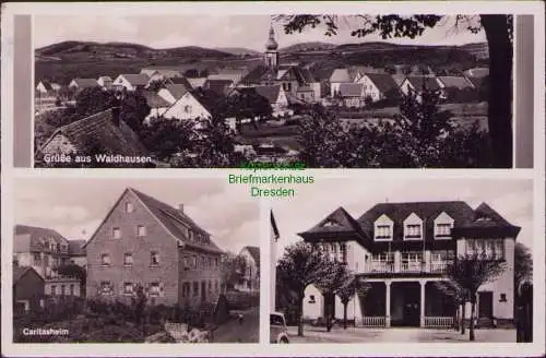 171679 AK Waldhausen über Moosbach Baden Caritasheim 1957