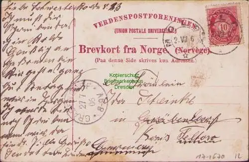 171670 AK Molde Norge 1906 Panorama Norwegen