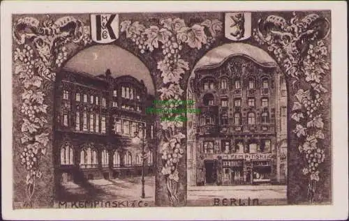 171666 AK Berlin Weinstuben Kempinski 1915 Friedenau Feldpost