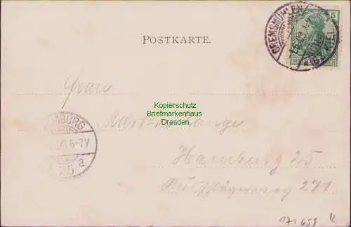 171659 AK Gremsmühlen 1903 Blick von Bruhn's Koppel aus Verlag u. Lichtdruck v.