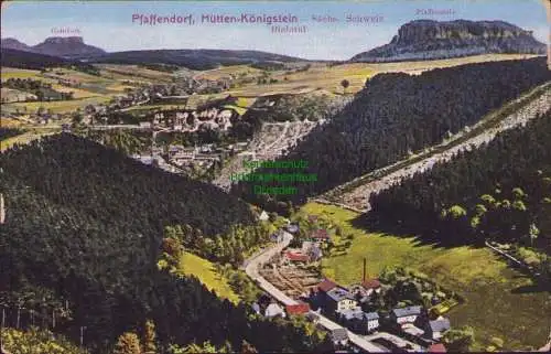 171647 AK Gohrisch Pfaffendorf Hütten-Königstein 1915 Bielatal Sächs. Schweiz