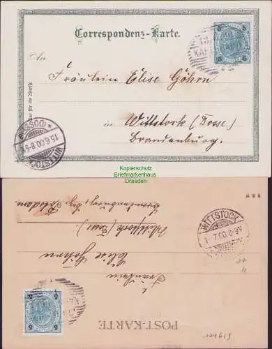 171619 2 AK Karlsbad Karlovy Vary 1900 Stephanienwarte Prägekarte + Litho