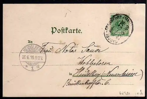 62980 AK Bad Nauheim Litho 1897 Kurhaus Parkstaße