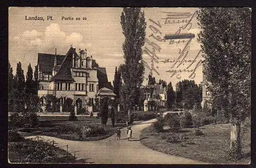 61217 AK Landau in der Pfalz Partie an 44 Feldpost 1914